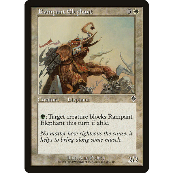 Magic: The Gathering Rampant Elephant (028) Lightly Played