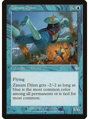 Magic: The Gathering Zanam Djinn (090) Lightly Played