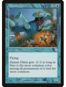 Magic: The Gathering Zanam Djinn (090) Lightly Played