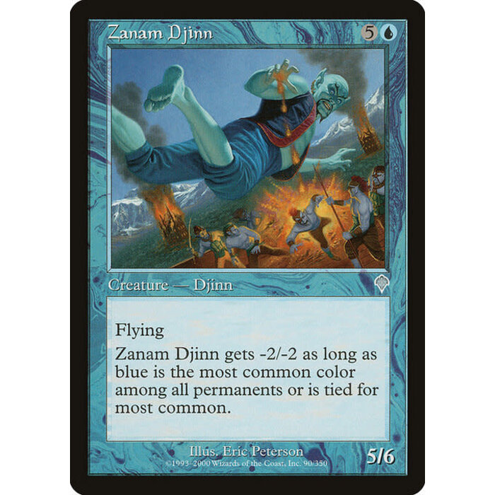 Magic: The Gathering Zanam Djinn (090) Lightly Played