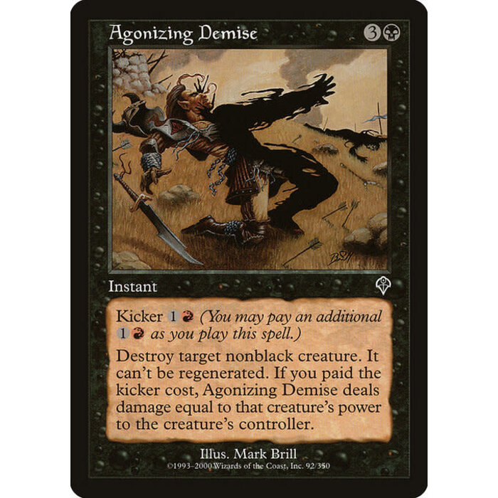 Magic: The Gathering Agonizing Demise (092) Lightly Played