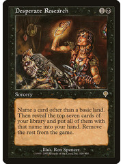 Magic: The Gathering Desperate Research (100) Lightly Played