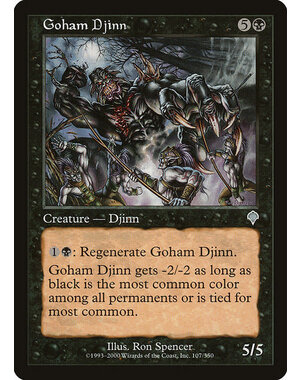 Magic: The Gathering Goham Djinn (107) Lightly Played