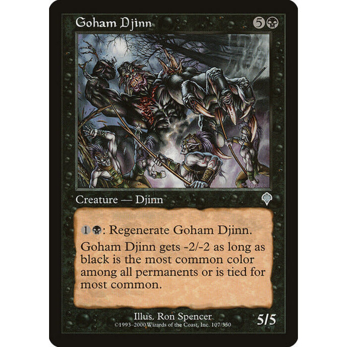 Magic: The Gathering Goham Djinn (107) Lightly Played