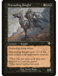 Magic: The Gathering Marauding Knight (110) Lightly Played