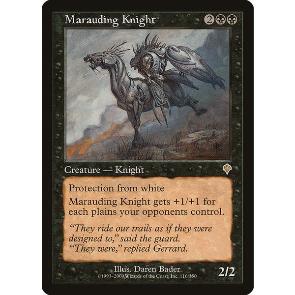 Magic: The Gathering Marauding Knight (110) Lightly Played