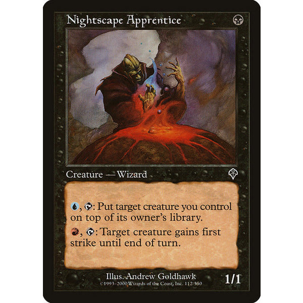 Magic: The Gathering Nightscape Apprentice (112) Lightly Played