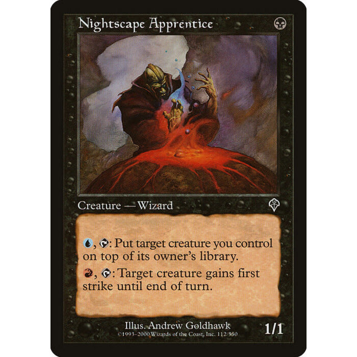 Magic: The Gathering Nightscape Apprentice (112) Lightly Played