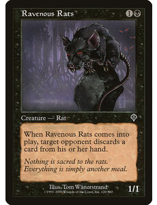 Magic: The Gathering Ravenous Rats (120) Heavily Played