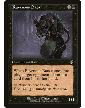 Magic: The Gathering Ravenous Rats (120) Heavily Played