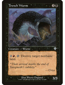 Magic: The Gathering Trench Wurm (127) Heavily Played