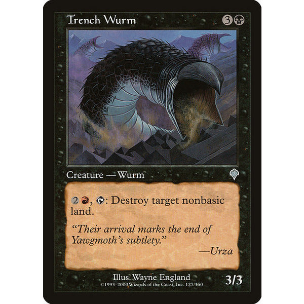 Magic: The Gathering Trench Wurm (127) Heavily Played