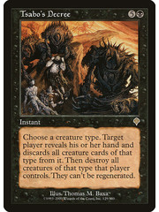 Magic: The Gathering Tsabo's Decree (129) Heavily Played