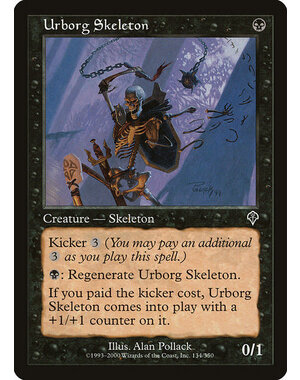 Magic: The Gathering Urborg Skeleton (134) Lightly Played