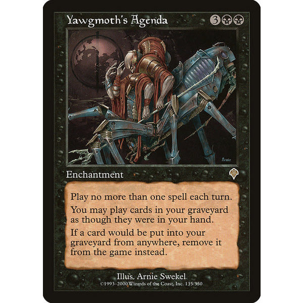Magic: The Gathering Yawgmoth's Agenda (135) Lightly Played