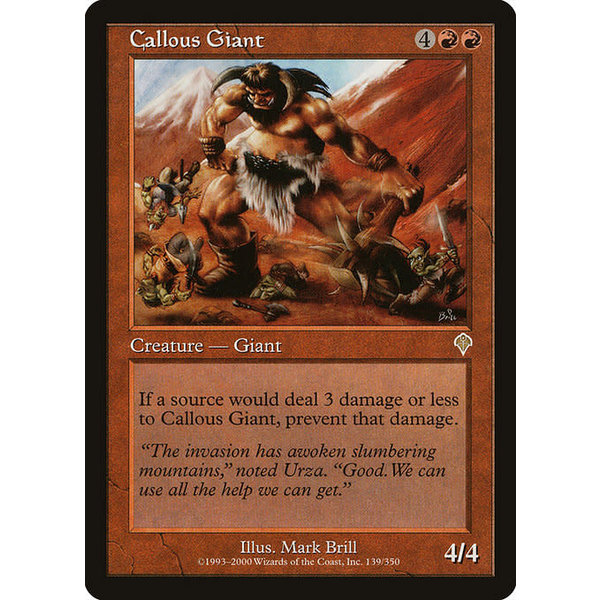 Magic: The Gathering Callous Giant (139) Lightly Played