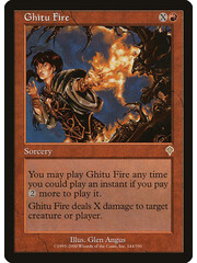 Magic: The Gathering Ghitu Fire (144) Heavily Played
