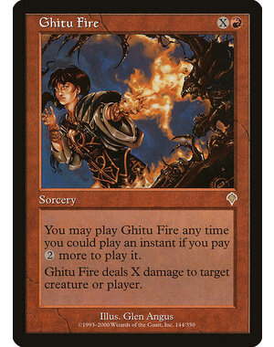 Magic: The Gathering Ghitu Fire (144) Heavily Played