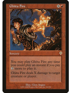 Magic: The Gathering Ghitu Fire (144) Lightly Played
