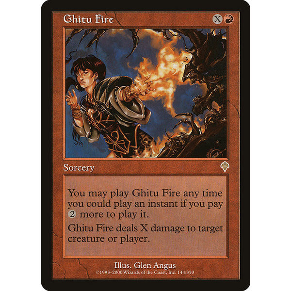 Magic: The Gathering Ghitu Fire (144) Lightly Played