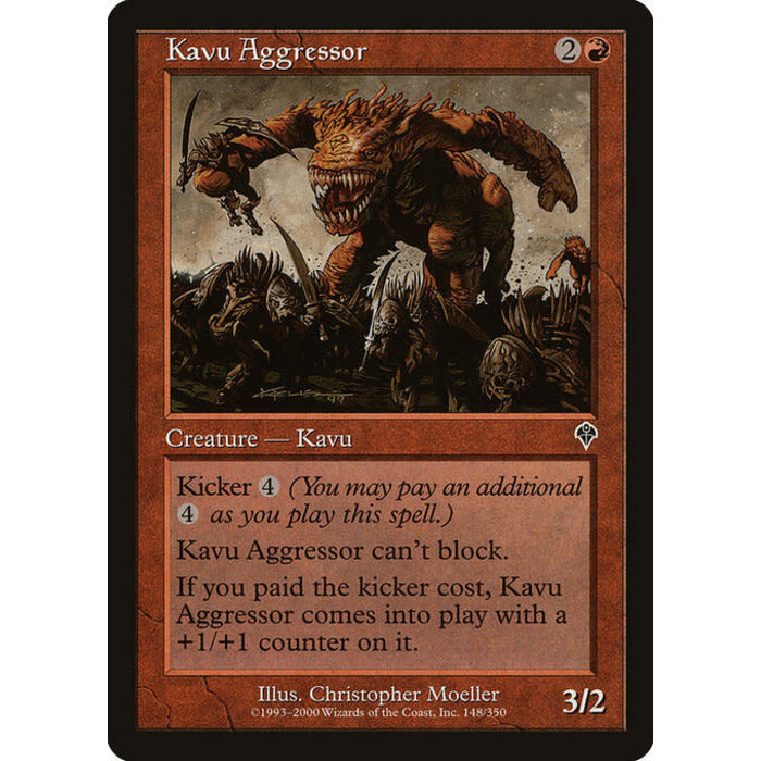 Magic: The Gathering Kavu Aggressor (148) Lightly Played
