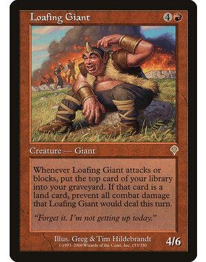 Magic: The Gathering Loafing Giant (153) Lightly Played