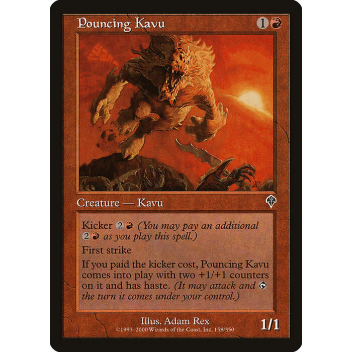Magic: The Gathering Pouncing Kavu (158) Lightly Played