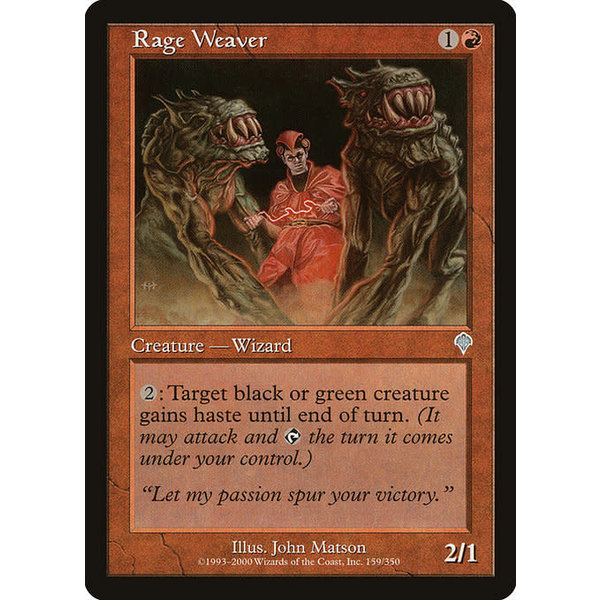 Magic: The Gathering Rage Weaver (159) Lightly Played
