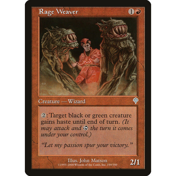 Magic: The Gathering Rage Weaver (159) Lightly Played