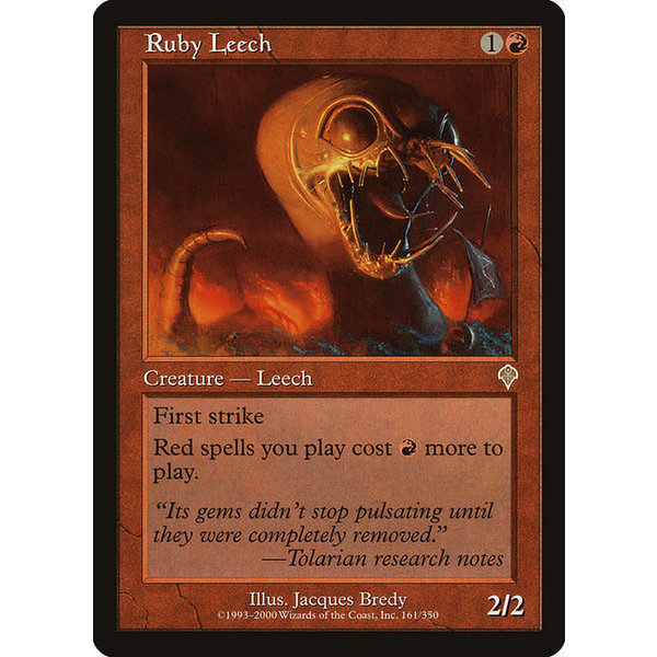 Magic: The Gathering Ruby Leech (161) Lightly Played