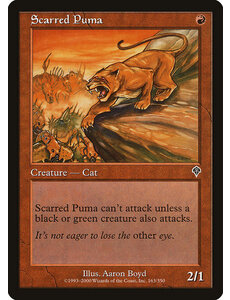 Magic: The Gathering Scarred Puma (163) Lightly Played