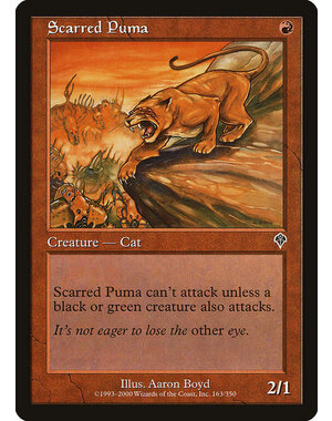 Magic: The Gathering Scarred Puma (163) Lightly Played