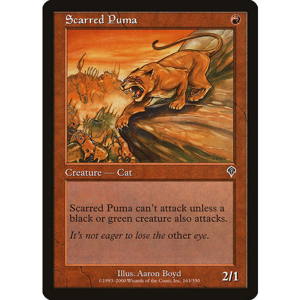Magic: The Gathering Scarred Puma (163) Lightly Played