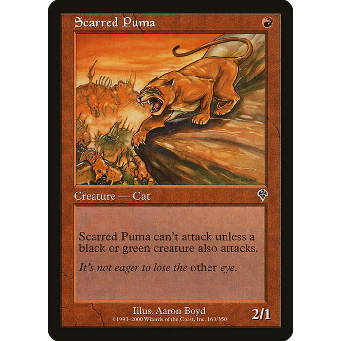 Magic: The Gathering Scarred Puma (163) Lightly Played