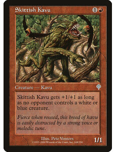 Magic: The Gathering Skittish Kavu (168) Lightly Played