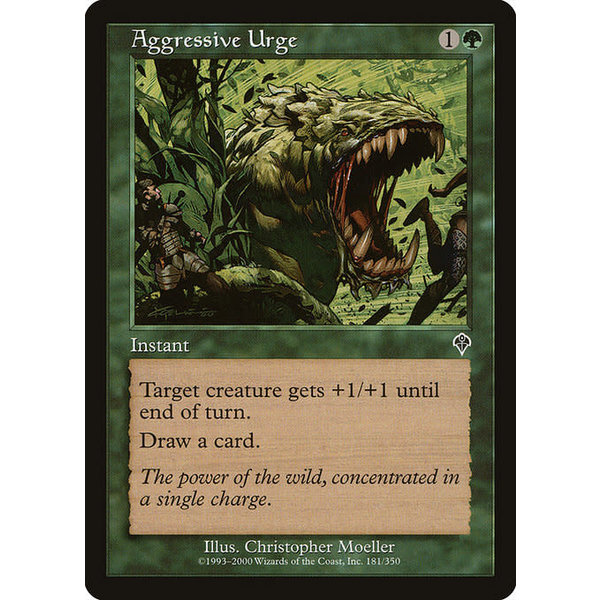 Magic: The Gathering Aggressive Urge (181) Lightly Played