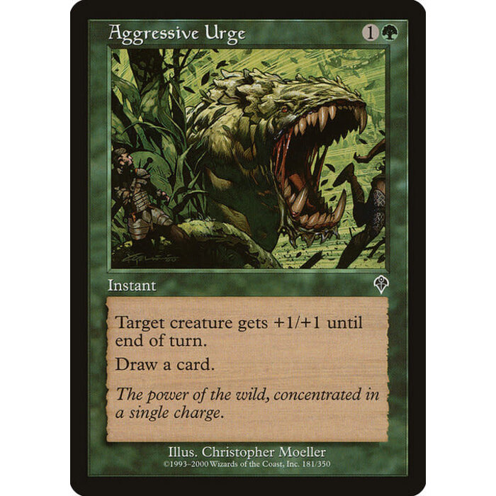 Magic: The Gathering Aggressive Urge (181) Lightly Played