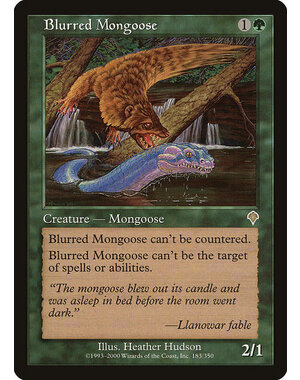 Magic: The Gathering Blurred Mongoose (183) Heavily Played