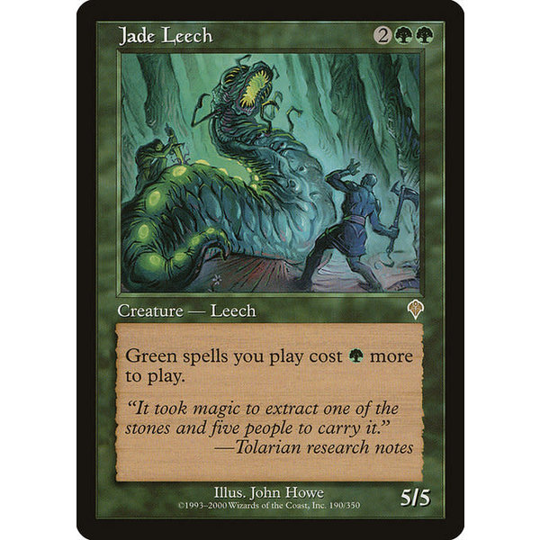 Magic: The Gathering Jade Leech (190) Lightly Played