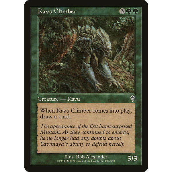 Magic: The Gathering Kavu Climber (192) Lightly Played