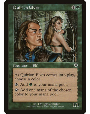 Magic: The Gathering Quirion Elves (203) Lightly Played