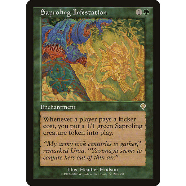 Magic: The Gathering Saproling Infestation (208) Heavily Played