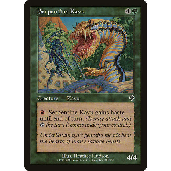 Magic: The Gathering Serpentine Kavu (211) Lightly Played