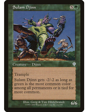 Magic: The Gathering Sulam Djinn (212) Lightly Played