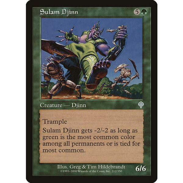 Magic: The Gathering Sulam Djinn (212) Lightly Played