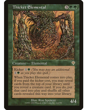 Magic: The Gathering Thicket Elemental (214) Lightly Played Foil