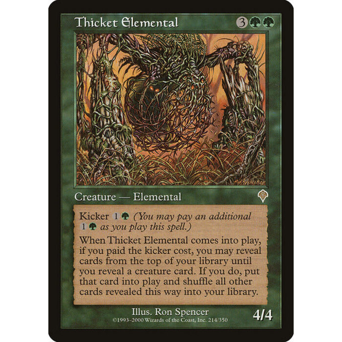 Magic: The Gathering Thicket Elemental (214) Lightly Played Foil