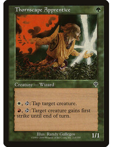 Magic: The Gathering Thornscape Apprentice (215) Lightly Played
