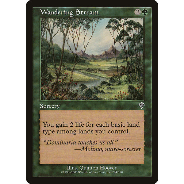 Magic: The Gathering Wandering Stream (224) Lightly Played