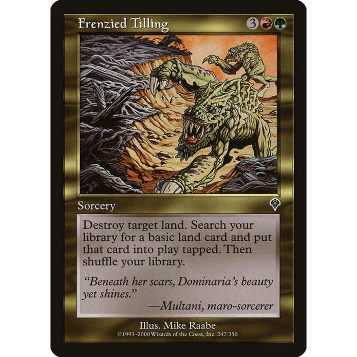 Magic: The Gathering Frenzied Tilling (247) Lightly Played